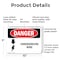 Signmission Underground Live Wire Danger Sign, Plastic, 10in W x 7in L, 2PK OS-2PACK-DS-P-710-L-1600 - alternate 6